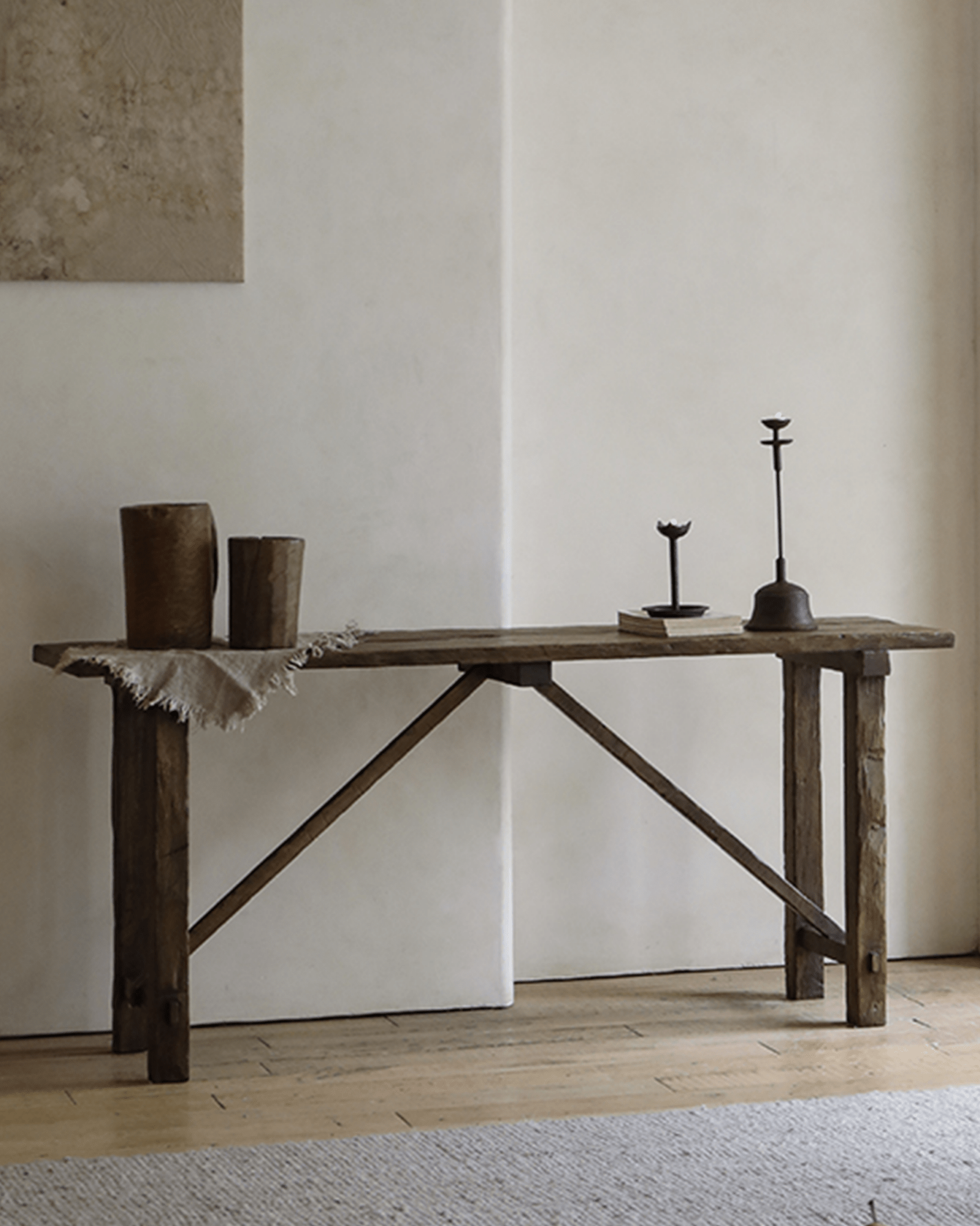 Table console en forme de K
