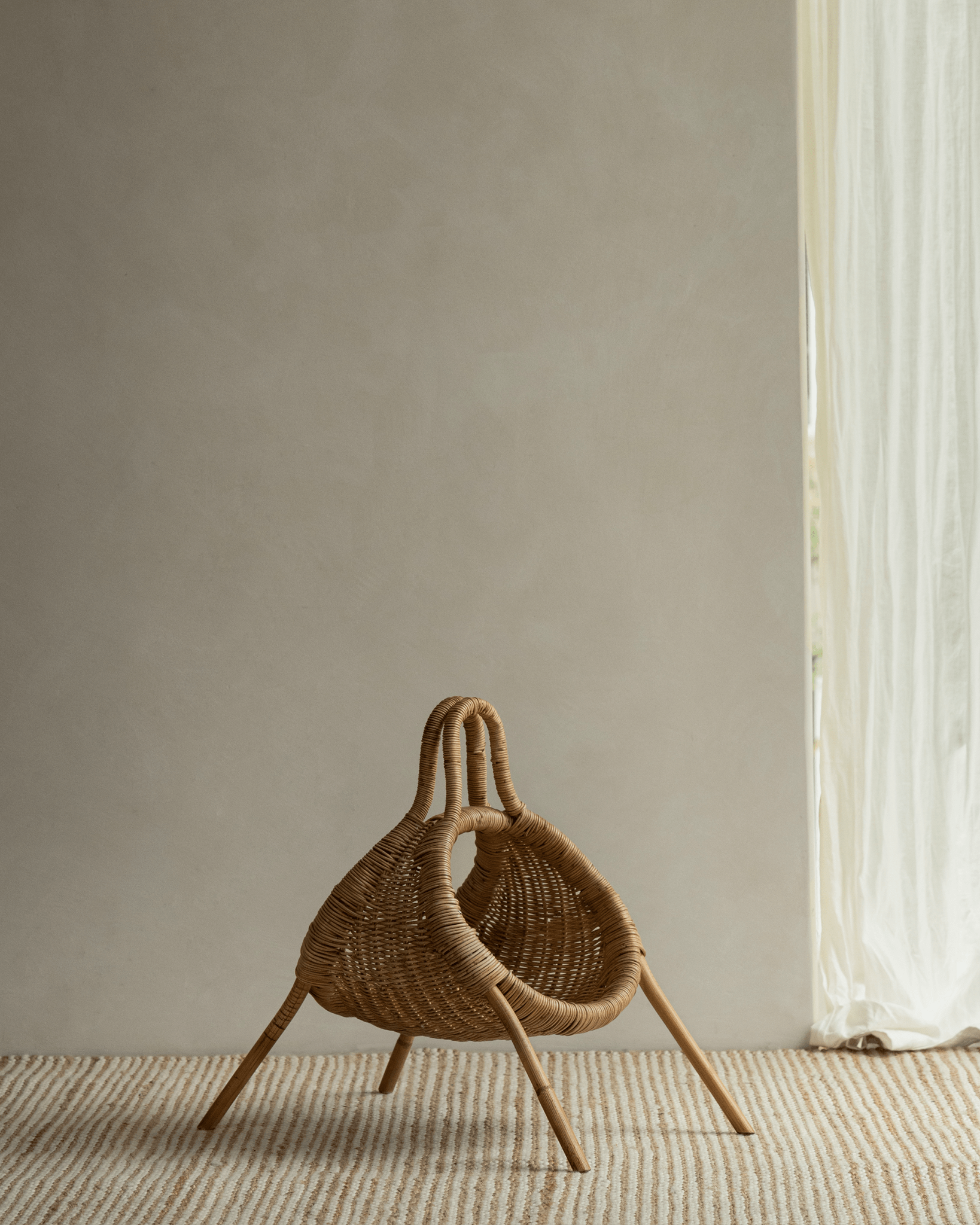 Panier de rangement en rotin Molly