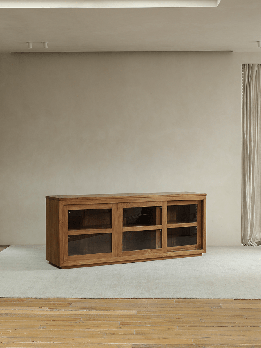 Bibliothèque à façade vitrée