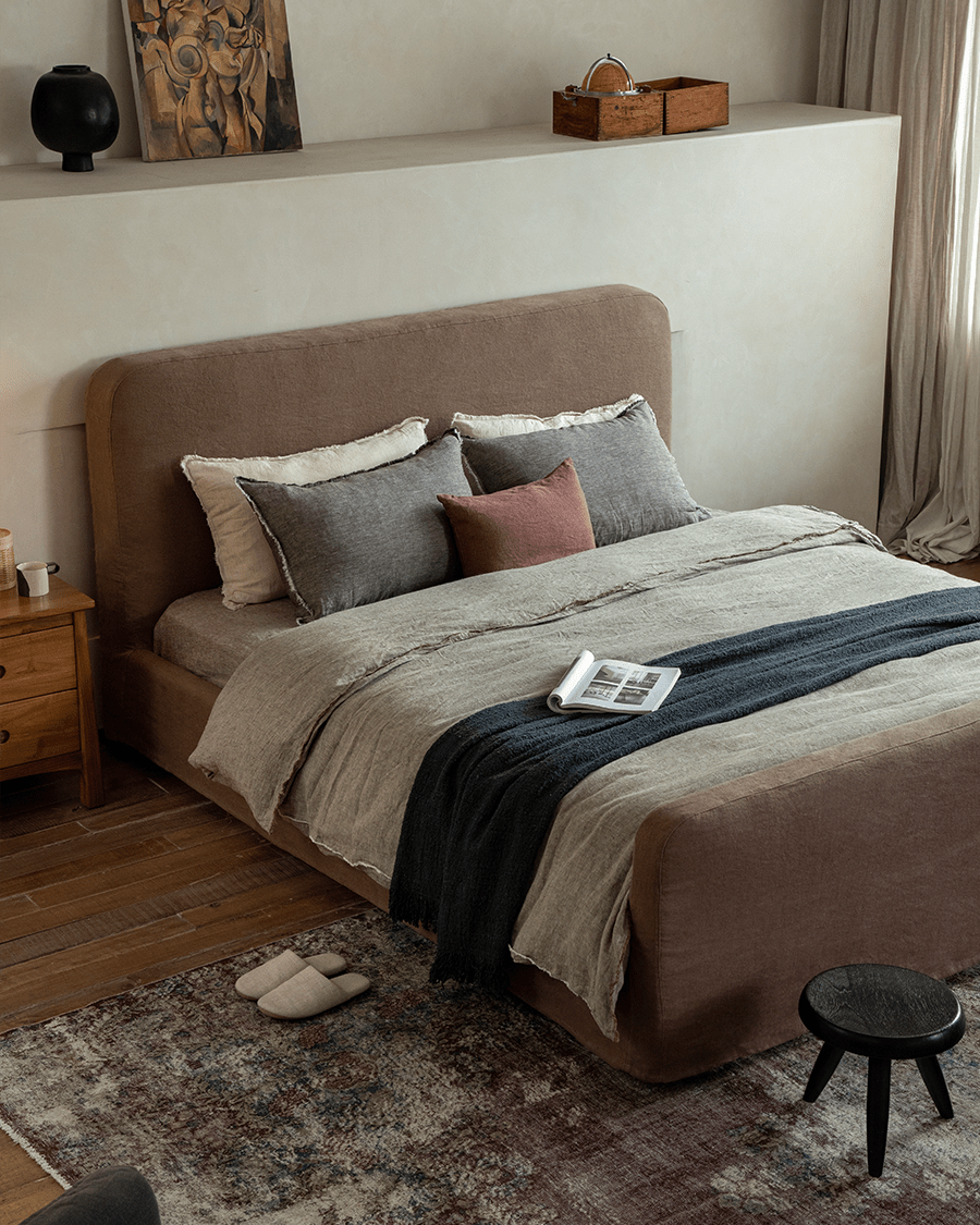 Housse de lit en lin Guni