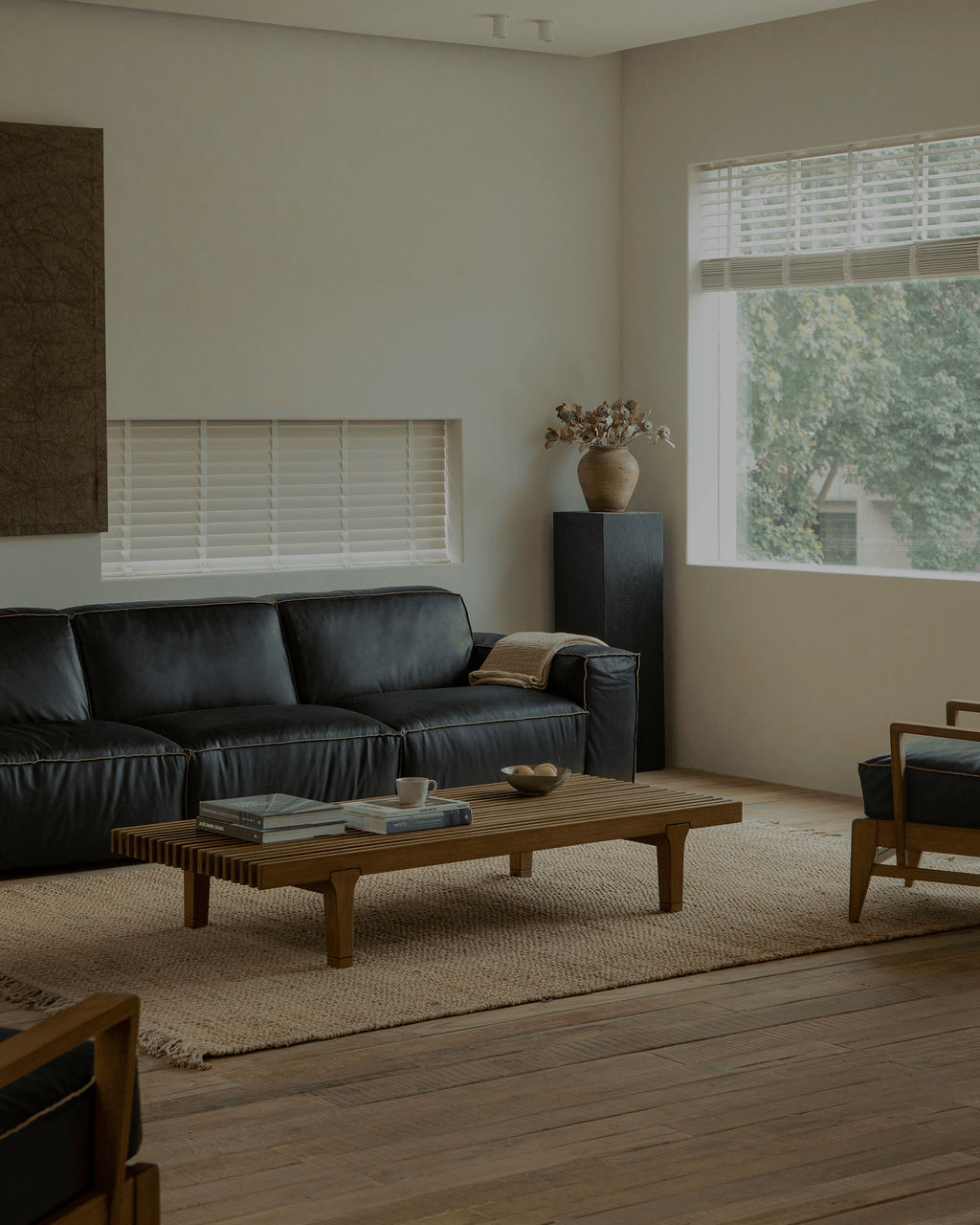 Canapé d'angle en cuir Botan