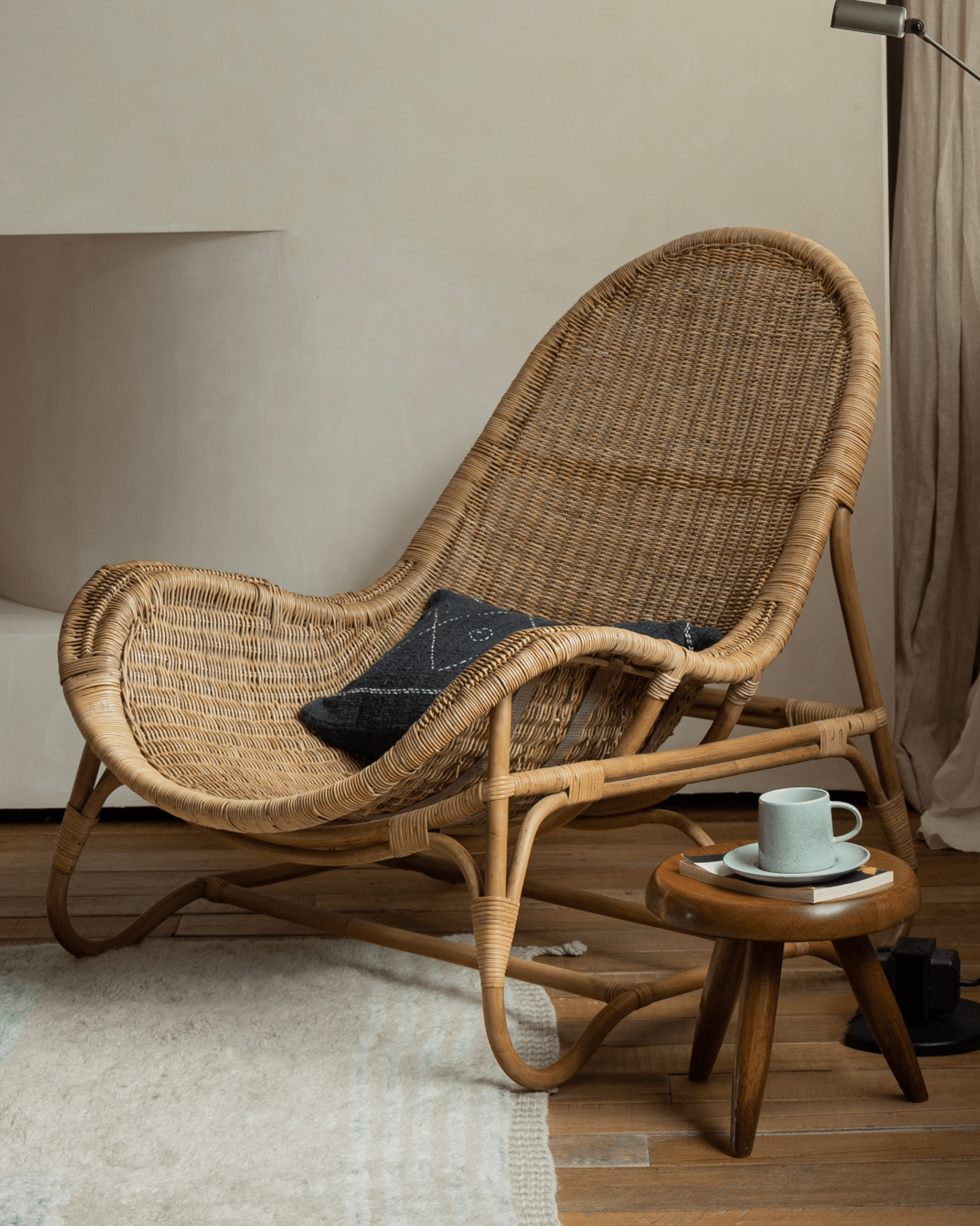 Fauteuil lounge en rotin Buffier