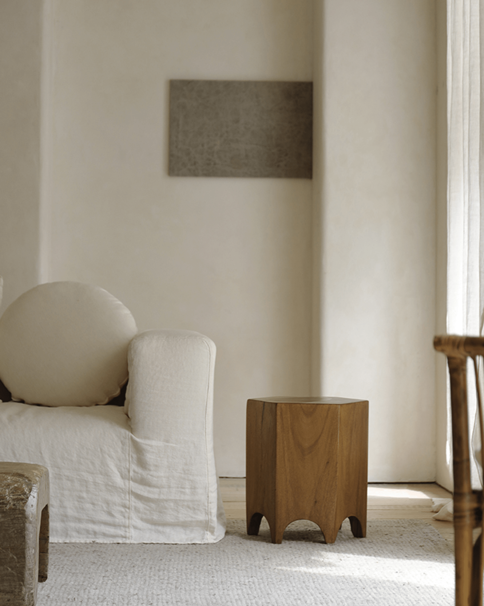 Table d'appoint hexagonale