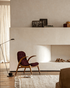 Fauteuil lounge Arc en peau de mouton retournée