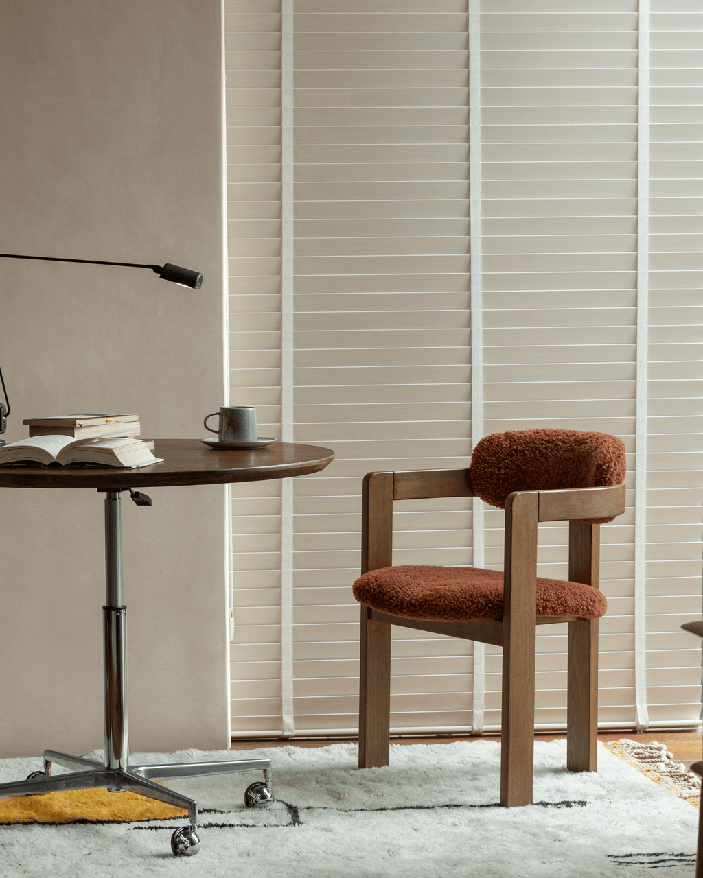 Fauteuil en peau de mouton retournée de Pampelune