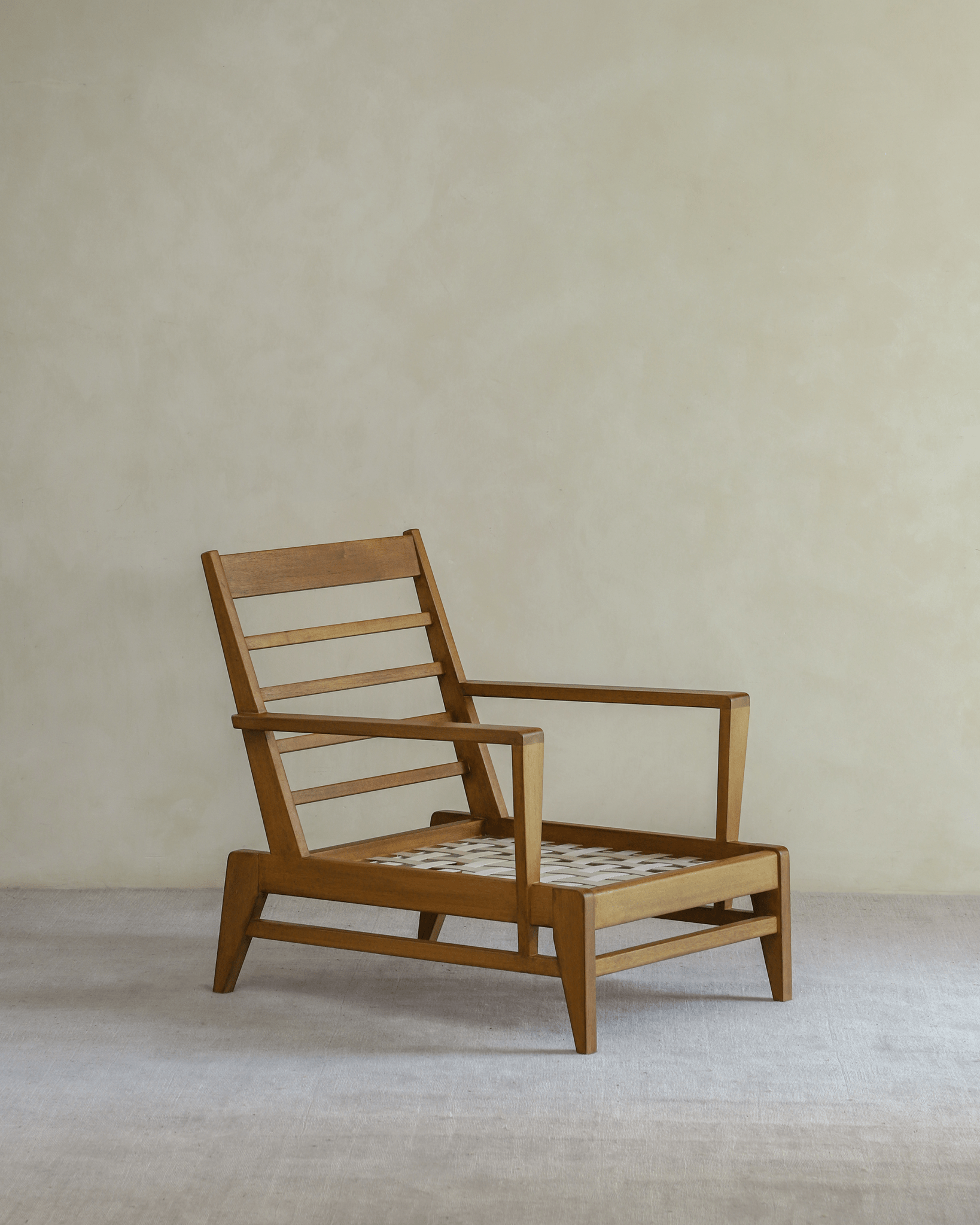 Fauteuil lounge en cuir René