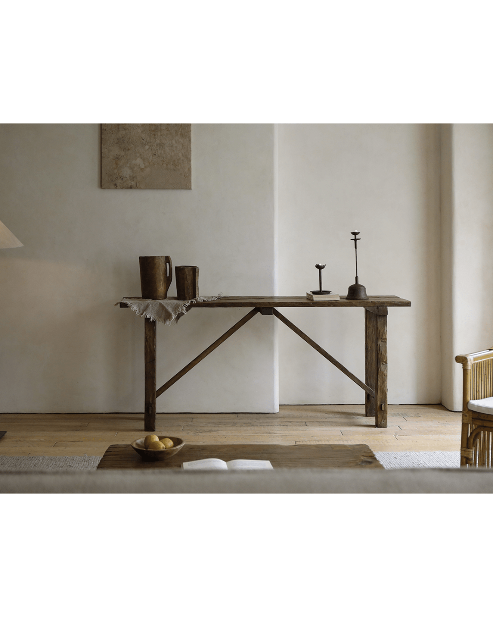 Table console en forme de K