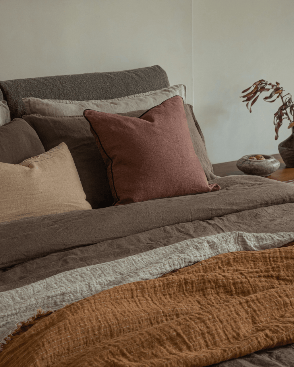 Ensemble de literie en lin serein 