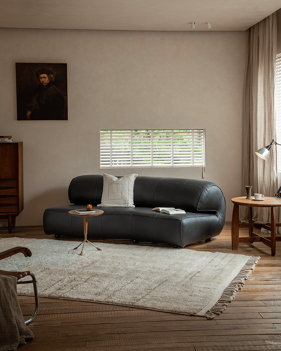 Canapé en cuir Nappa Wave