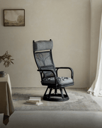Chaise pivotante en rotin Gakusha