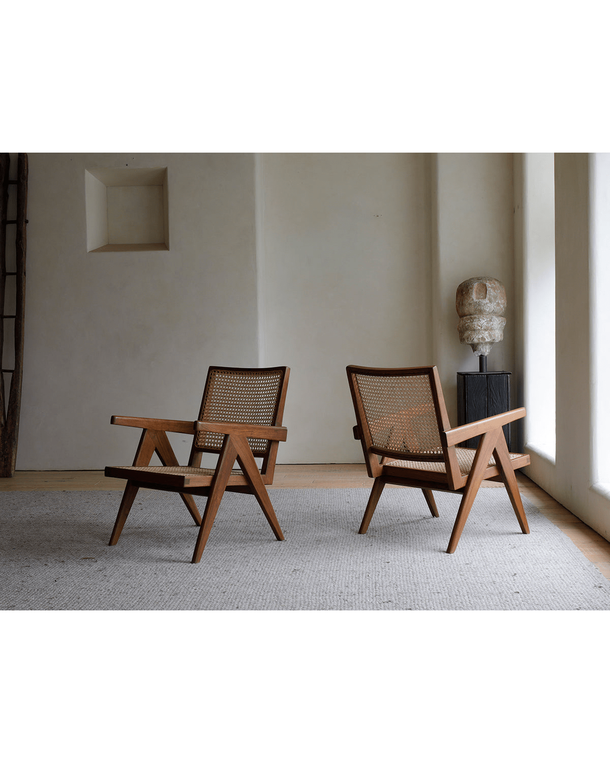 Fauteuil Chandigarh avec accoudoirs