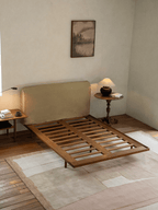 Lit Seren en teck et lin