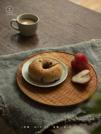 Assiette plate artisanale Wave