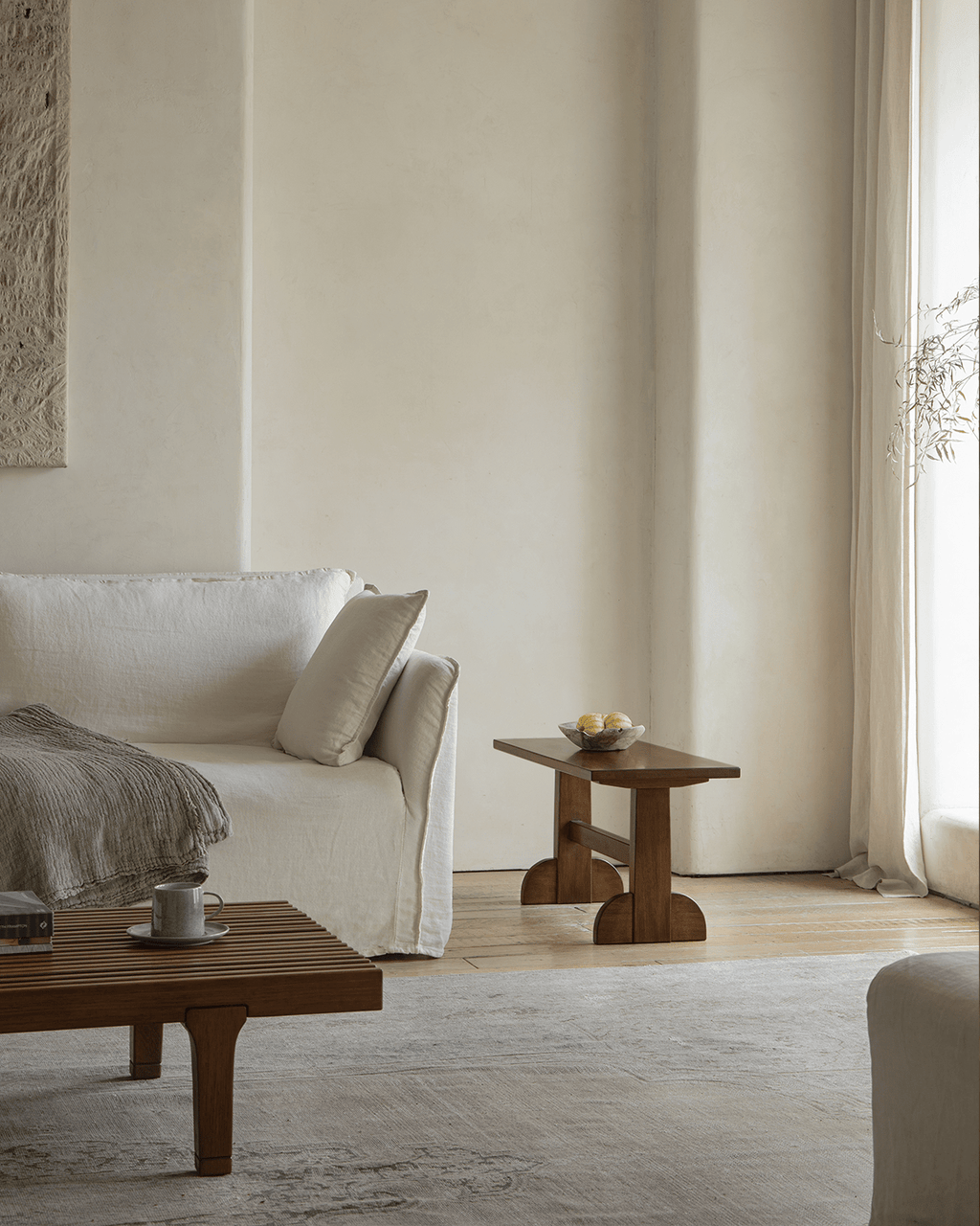 Table d'appoint en forme de sabot