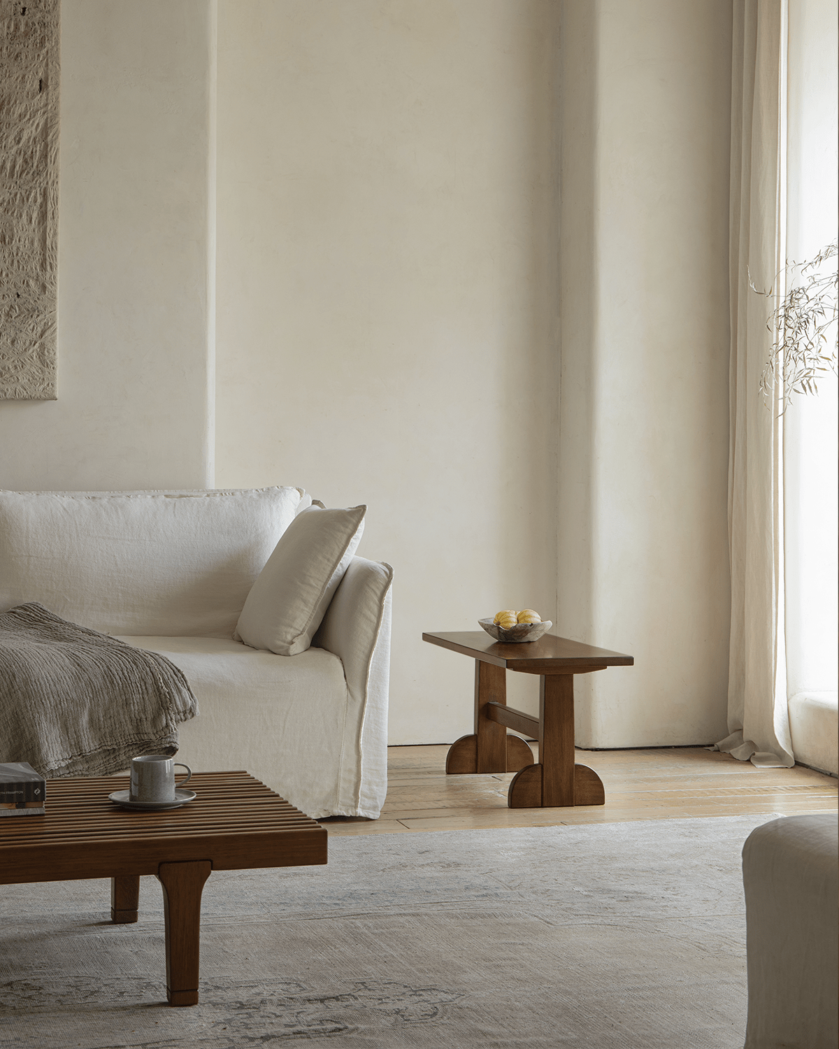 Table d'appoint en forme de sabot