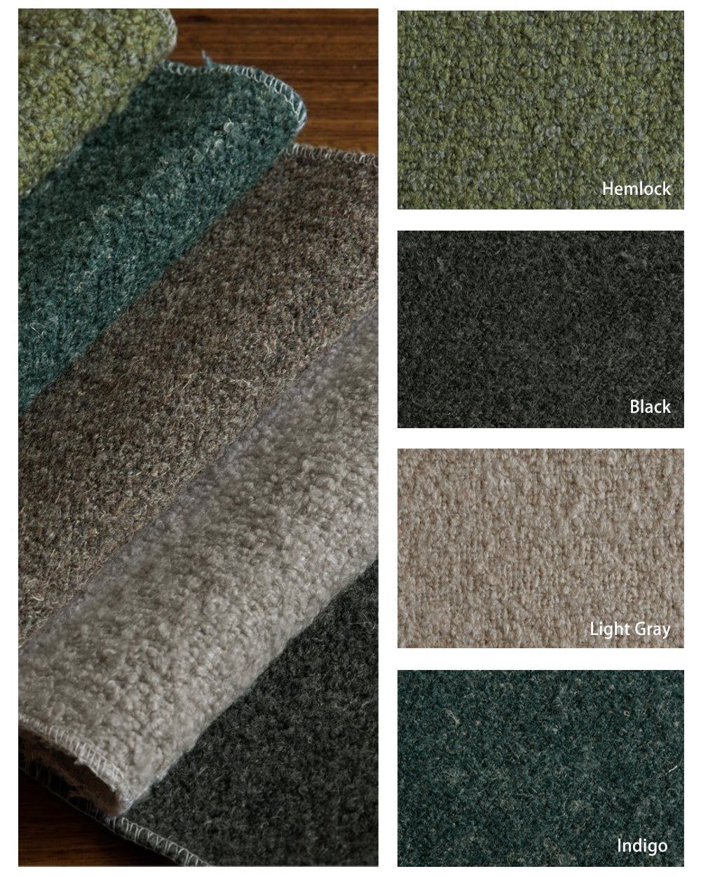 Échantillons de bouclé