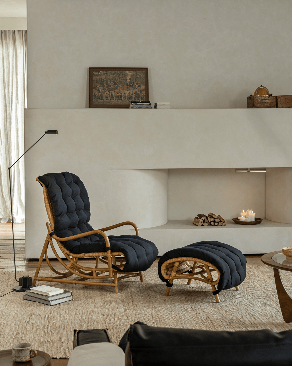 Fauteuil lounge en rotin Nalgae