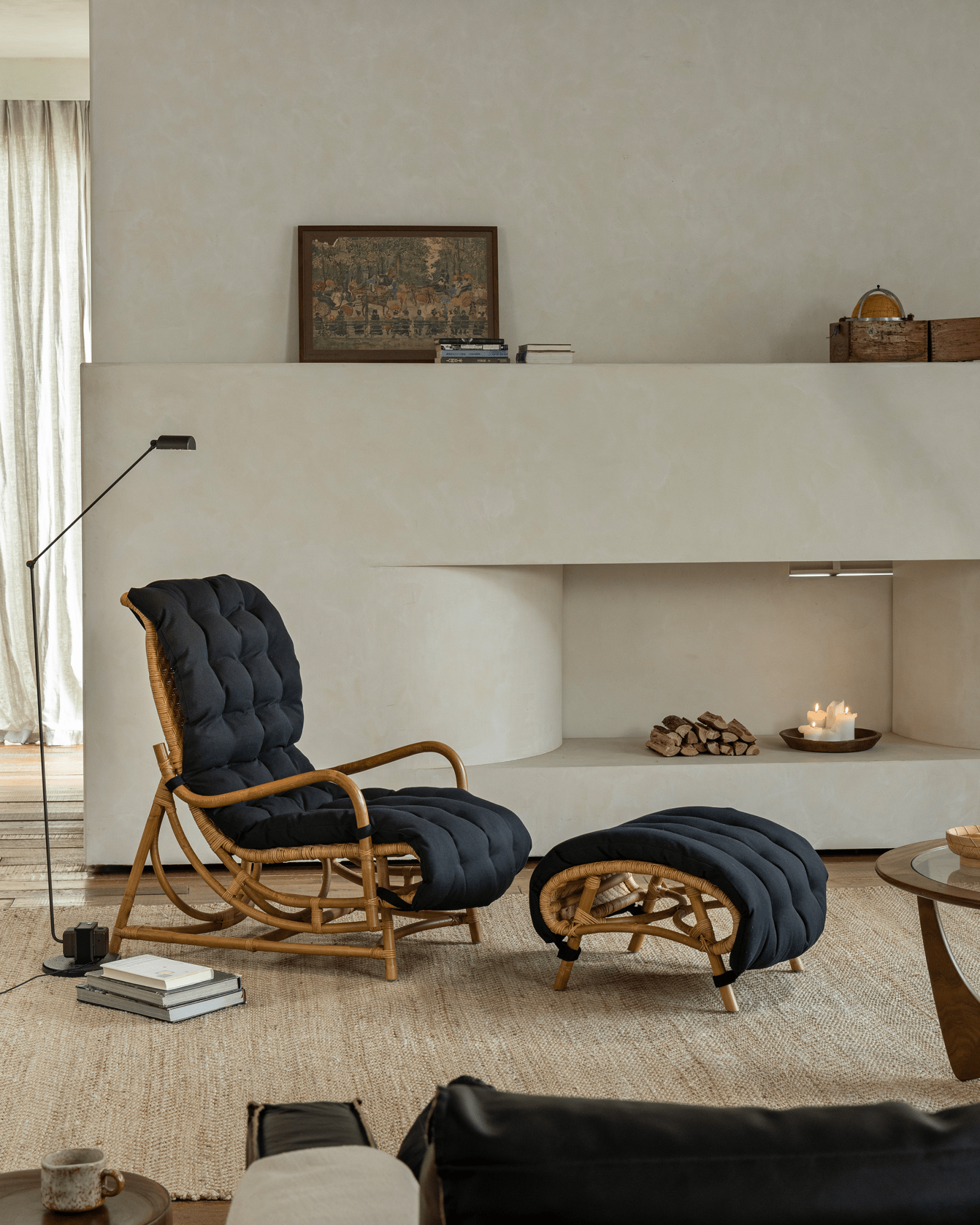 Fauteuil lounge en rotin Nalgae