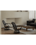 Fauteuil pivotant Ray Mini en rotin