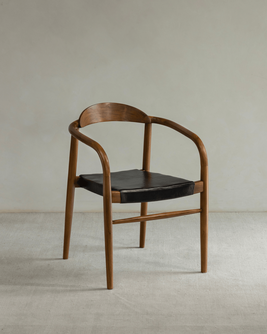 Fauteuil en cuir Crescent