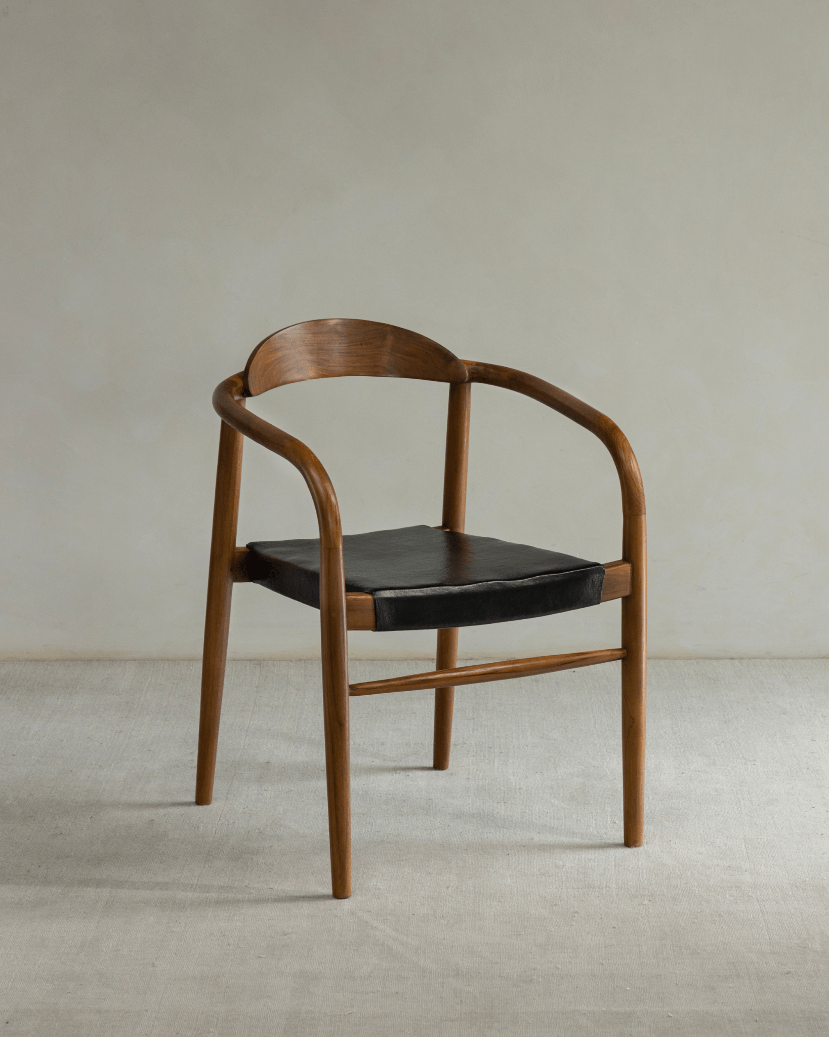 Fauteuil en cuir Crescent