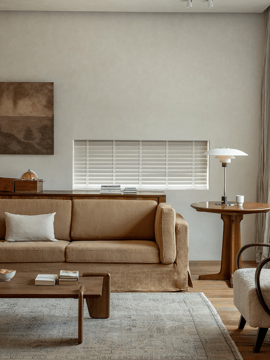 Jupe de canapé en lin