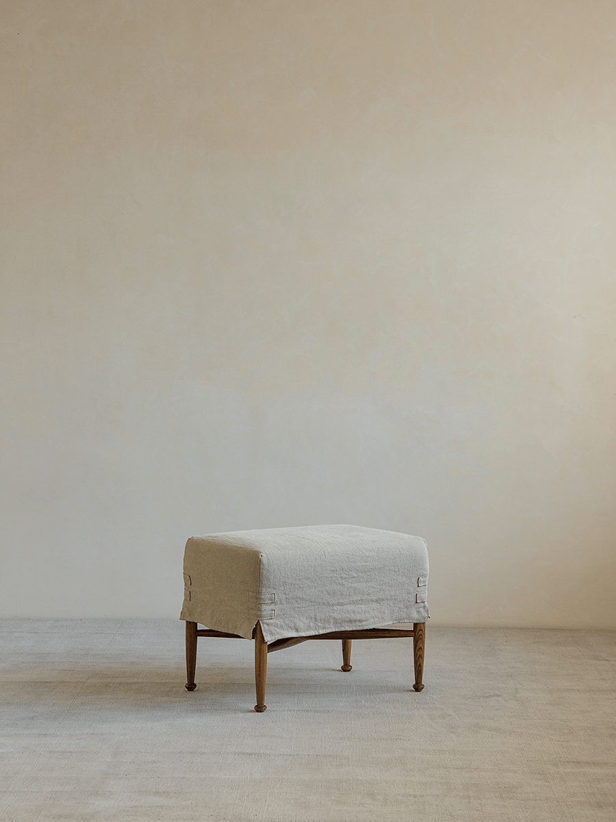 Tabouret à housse Crabby