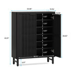 Meuble de rangement à chaussures 24 paires avec porte pour entrée et salon