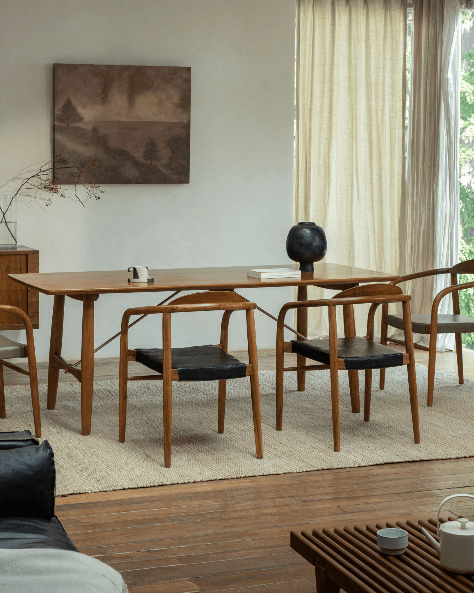 Fauteuil en cuir Crescent