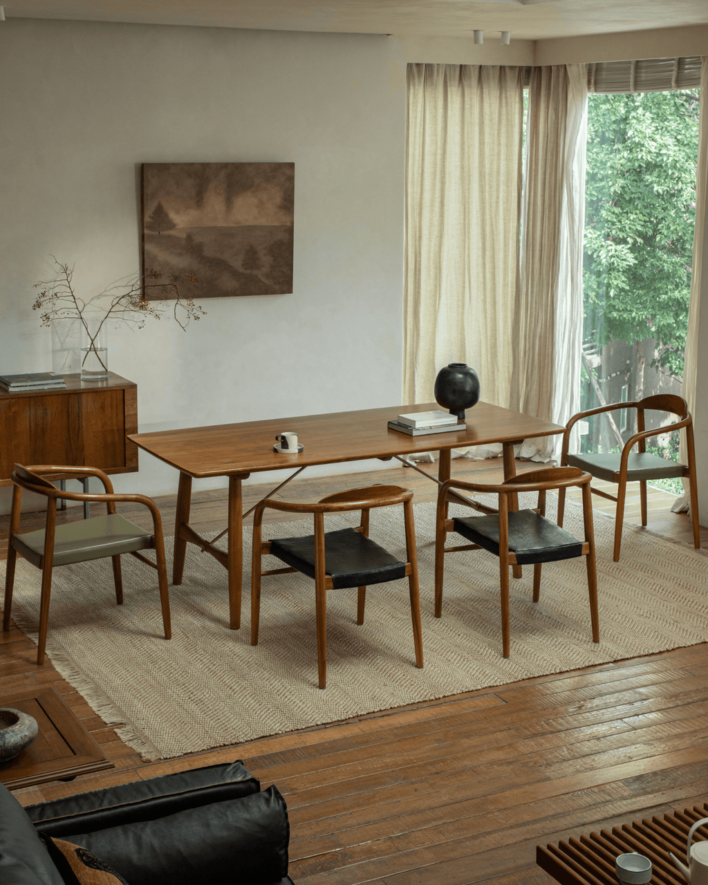 Fauteuil en cuir Crescent