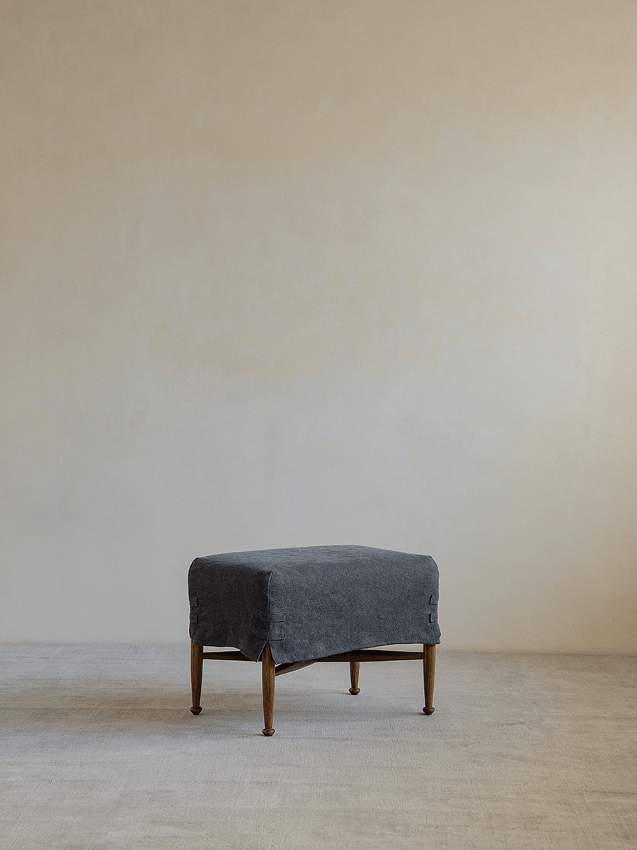 Tabouret à housse Crabby