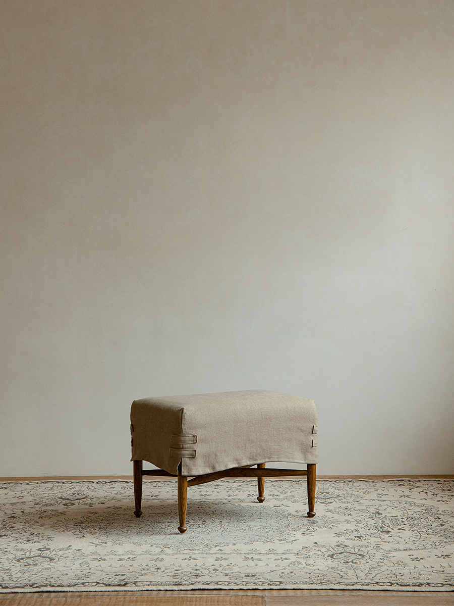 Tabouret à housse Crabby