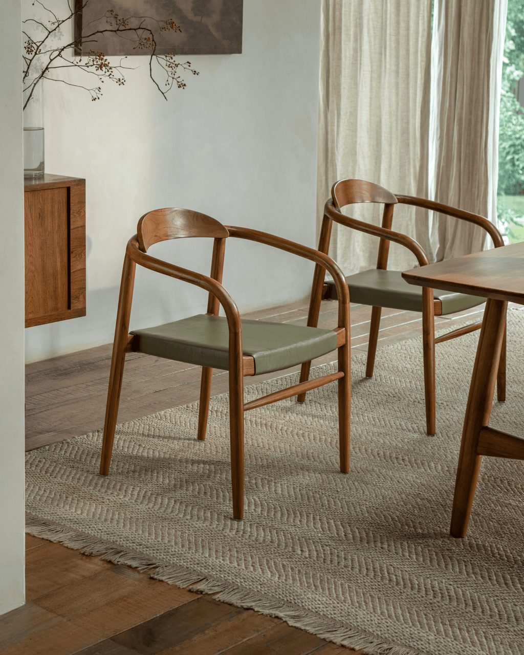 Fauteuil en cuir Crescent