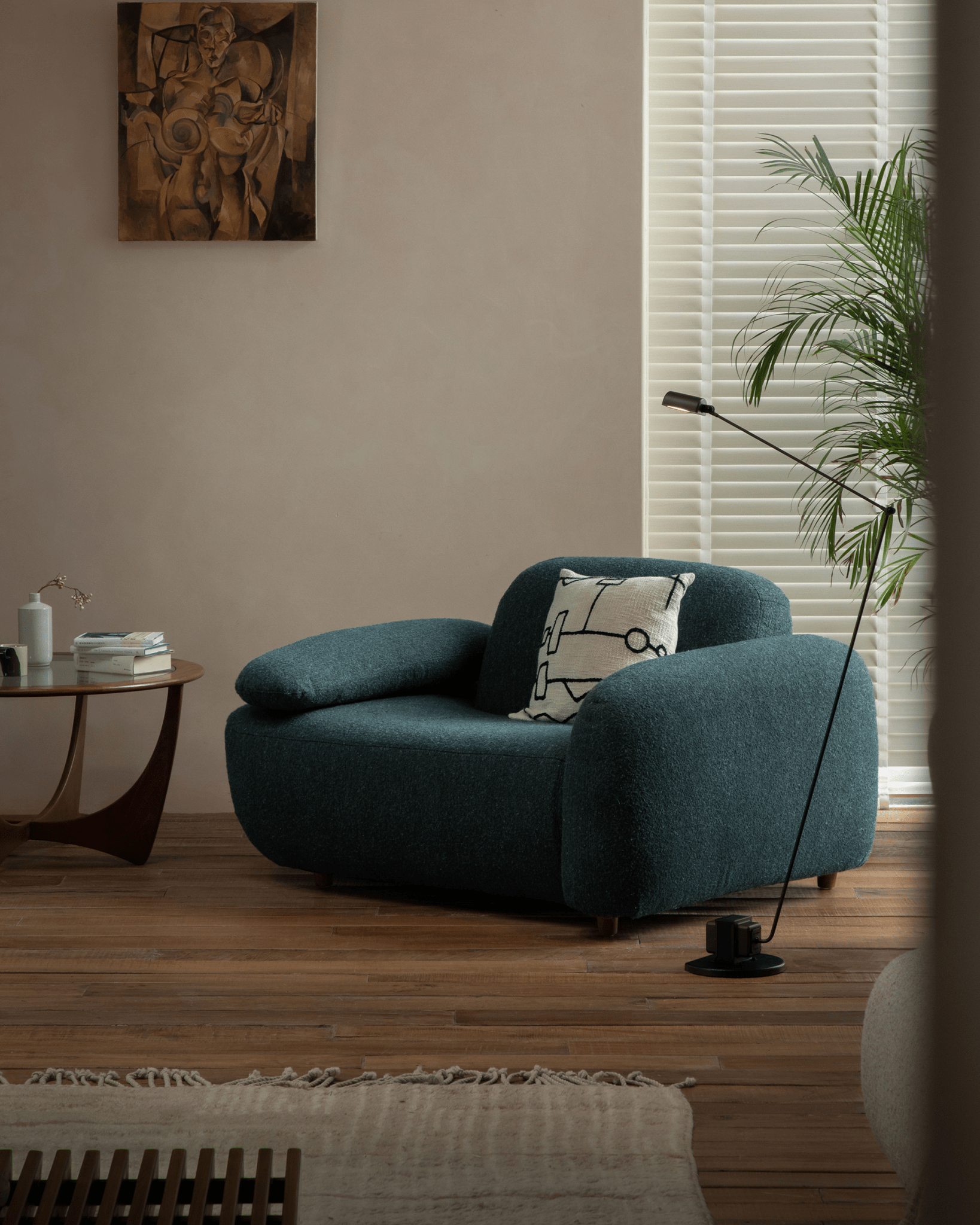 Fauteuil Gestein Bouclé