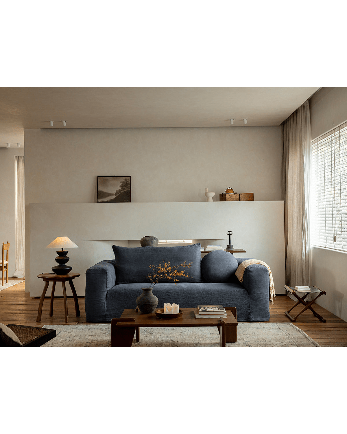 Canapé Domu à housse naturelle