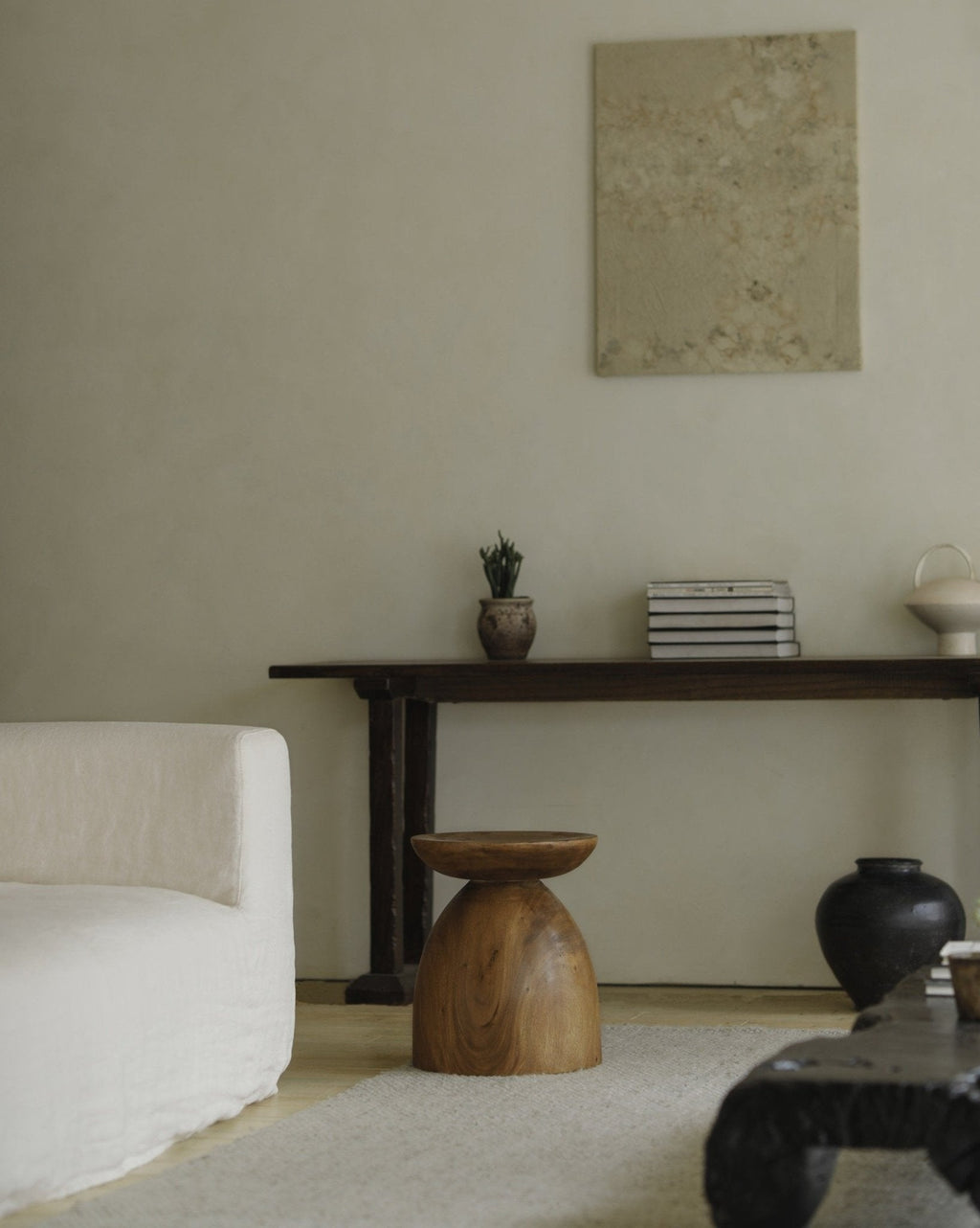 Table en verre de sable