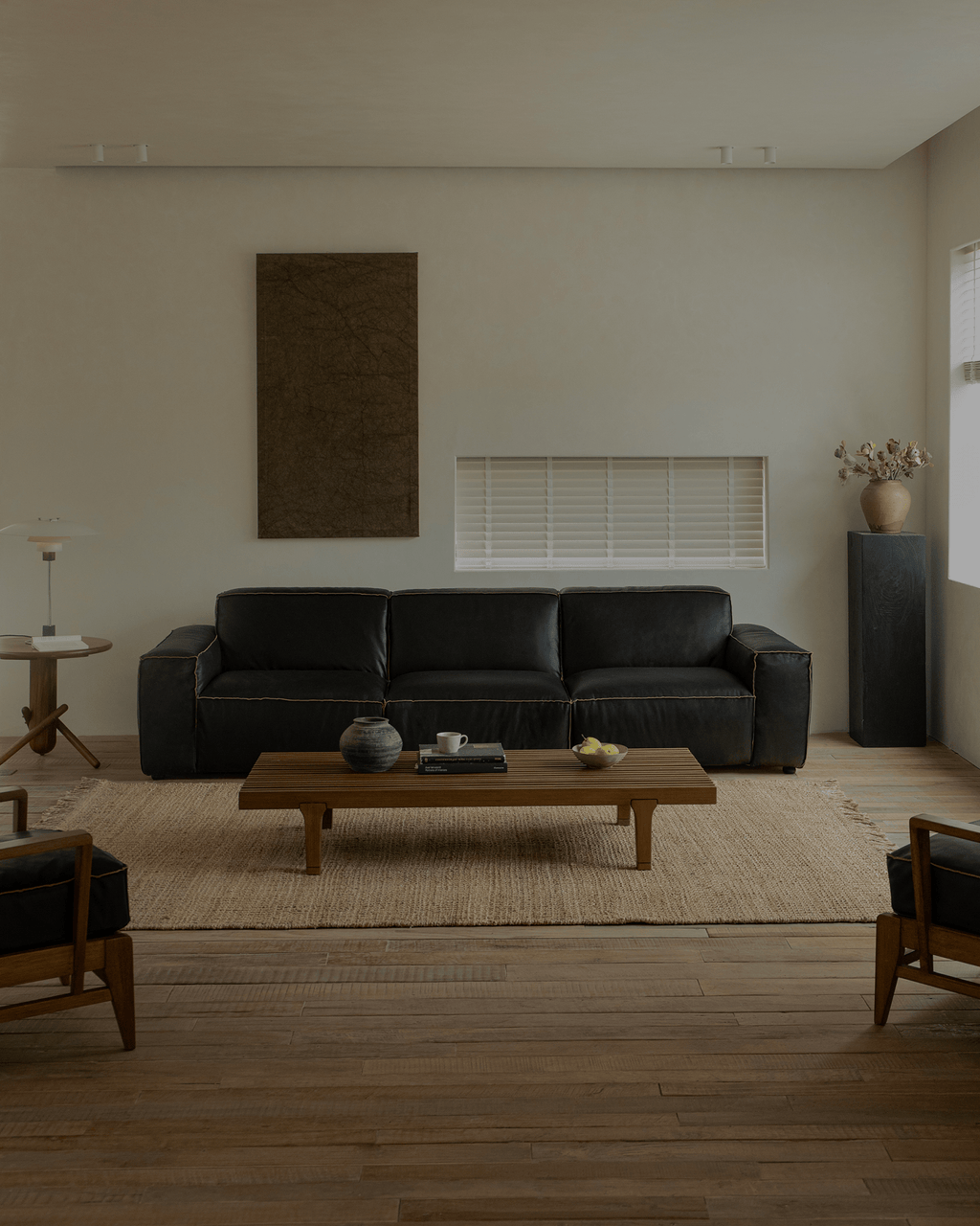 Canapé d'angle en cuir Botan