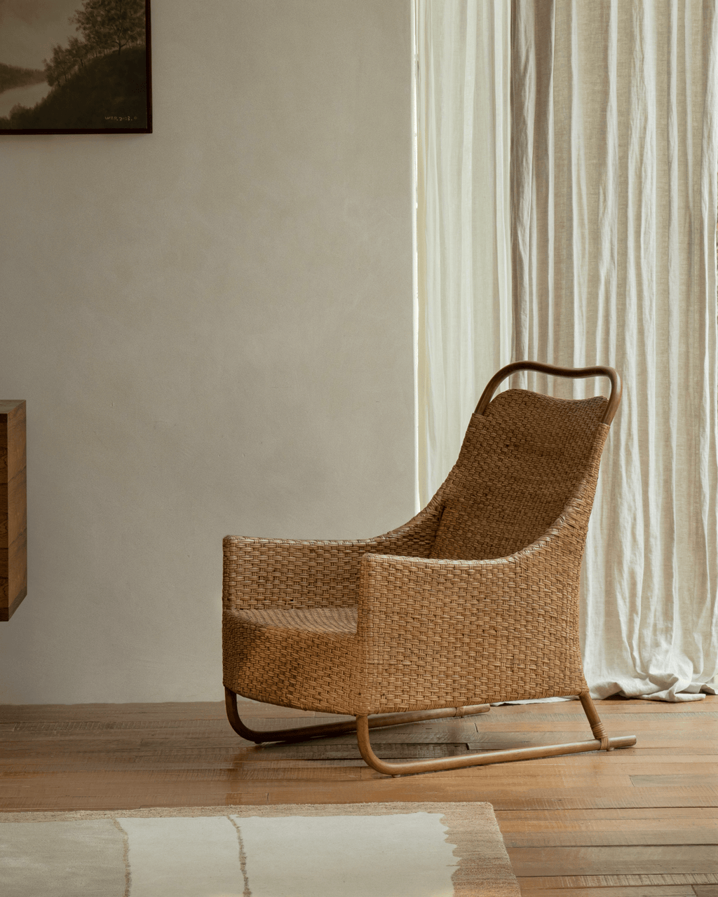 Fauteuil lounge en rotin Sled