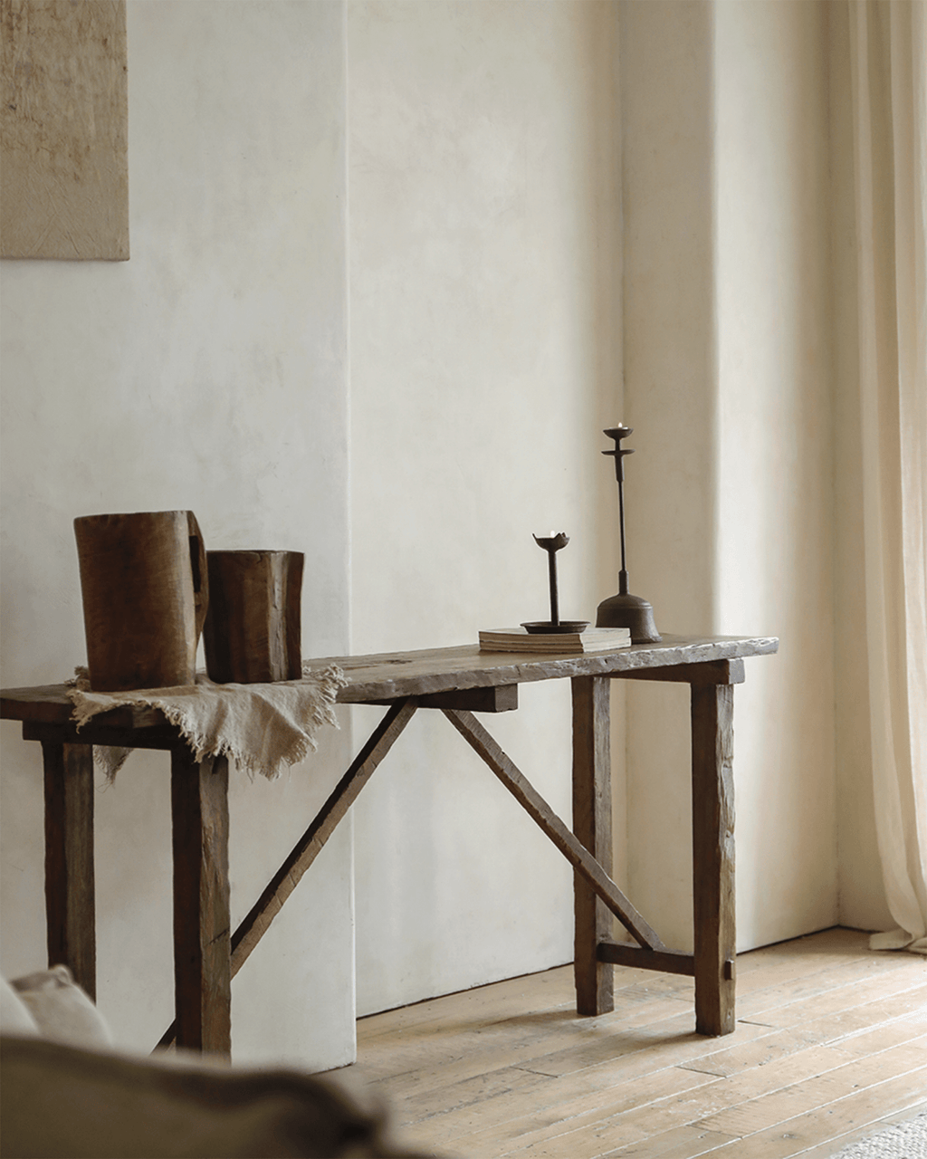 Table console en forme de K