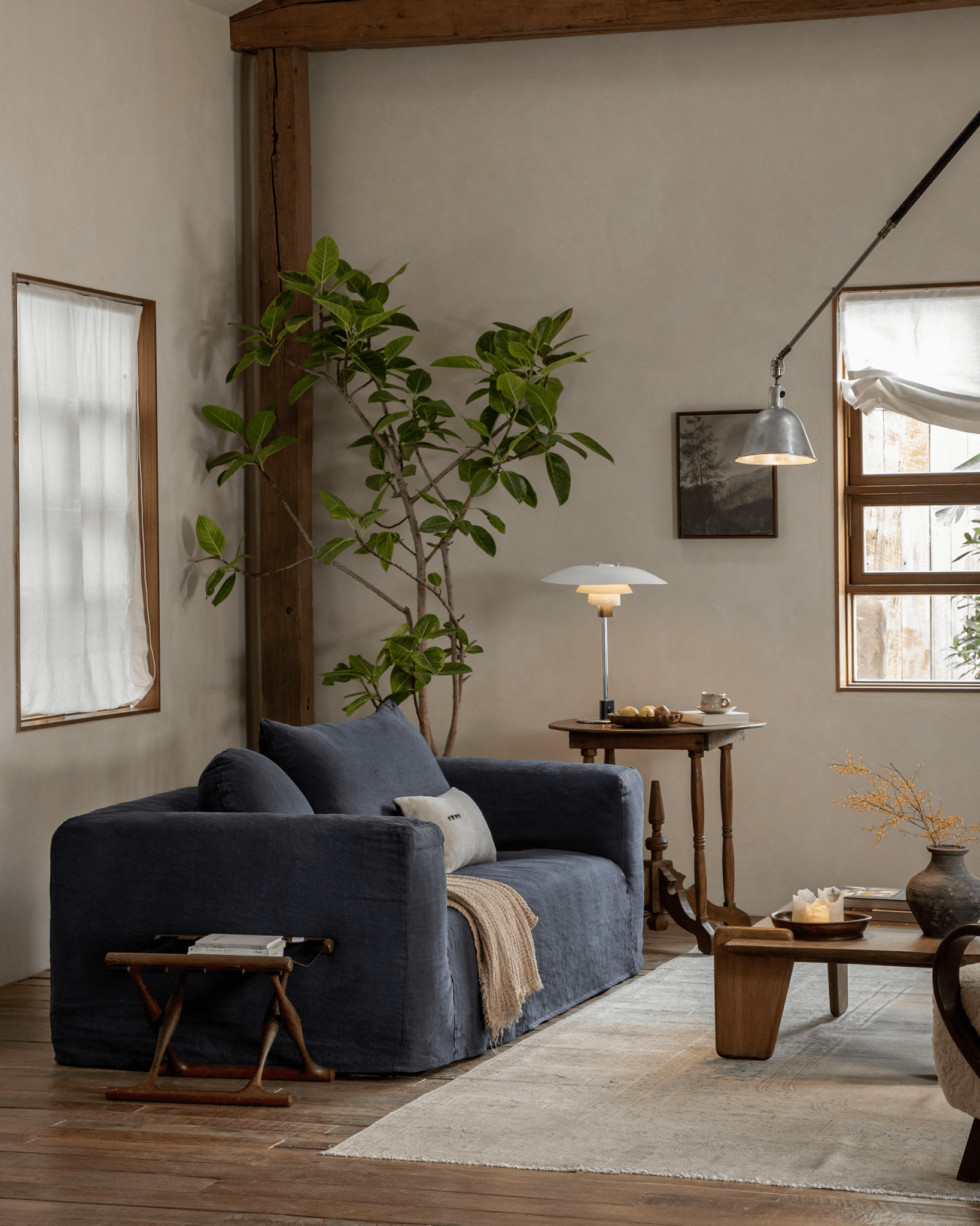 Canapé Domu à housse naturelle