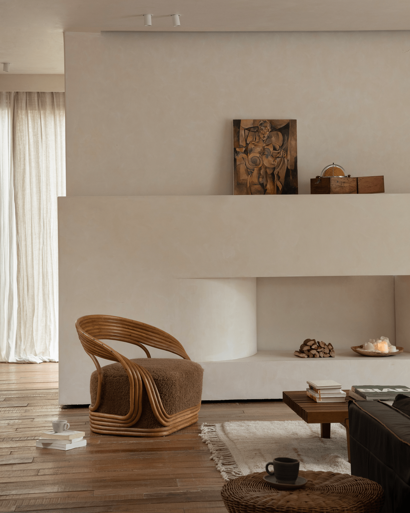 Fauteuil lounge en rotin Undina