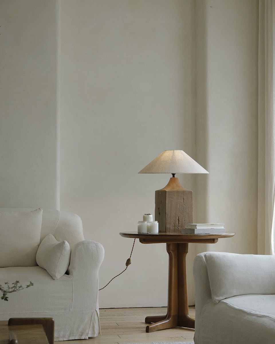 Lampe de table en bois