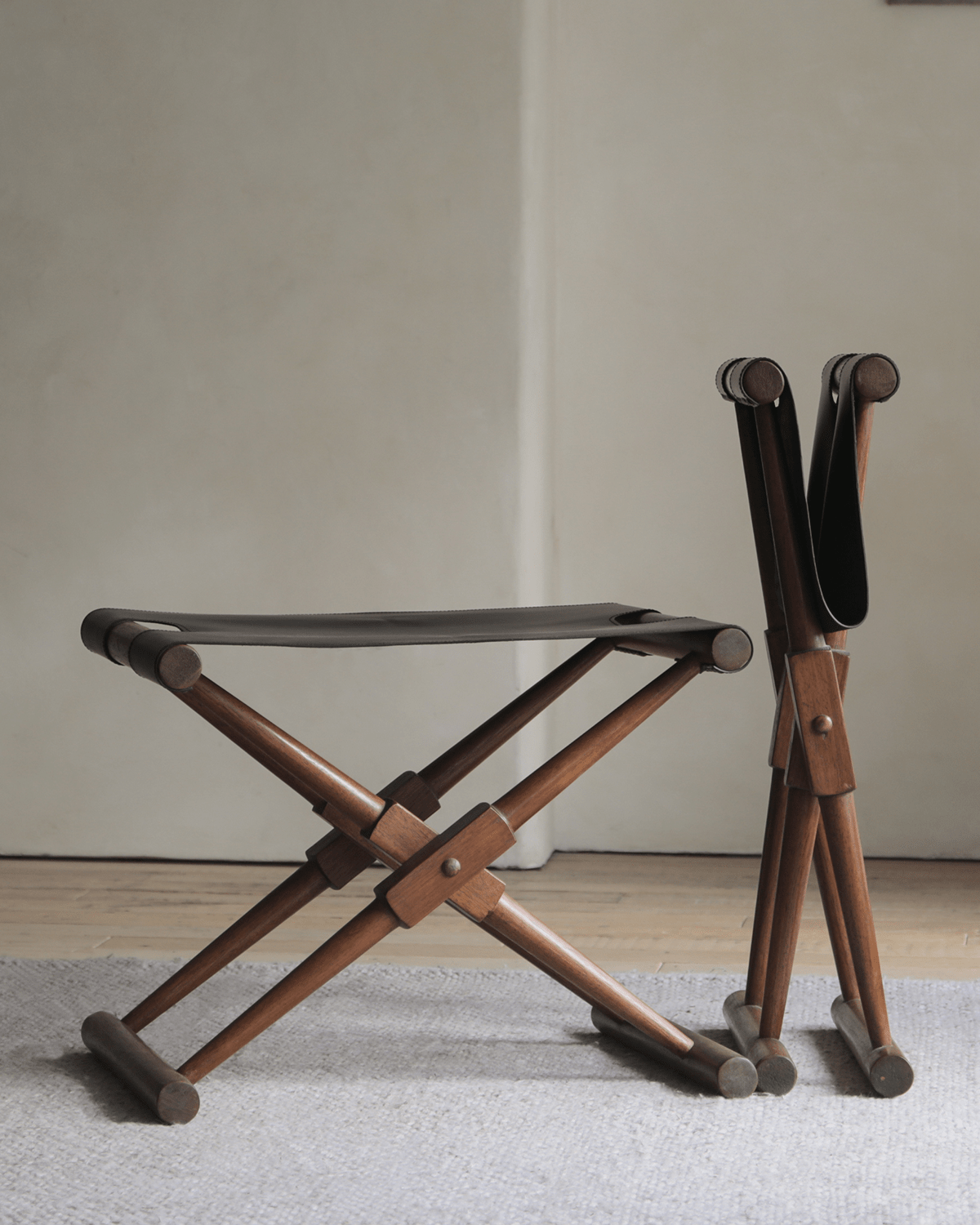 Tabouret en cuir de luxe