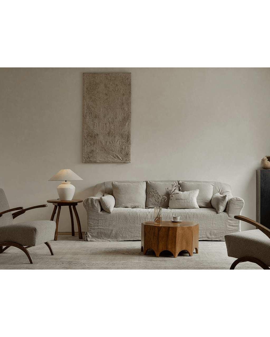 Table d'appoint décagonale