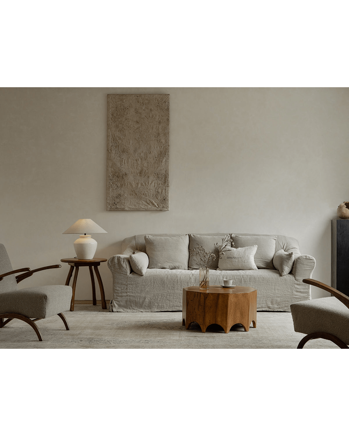 Table d'appoint décagonale