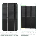 Cloisons de séparation à 3 panneaux et paravent pliable en bois naturel, cloison de séparation de 1,80 m pour séparation de pièce