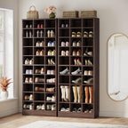 Meuble à chaussures haut 30 paires, 10 niveaux, en bois blanc, pour placard, entrée