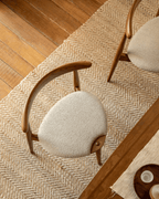 Chaise de salle à manger en forme de cœur