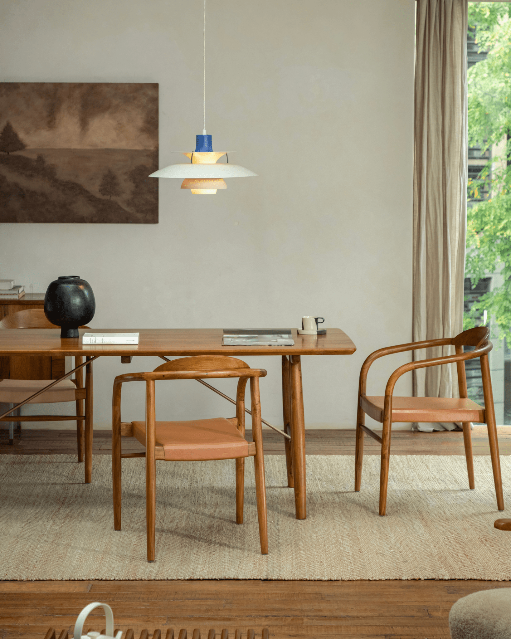 Fauteuil en cuir Crescent