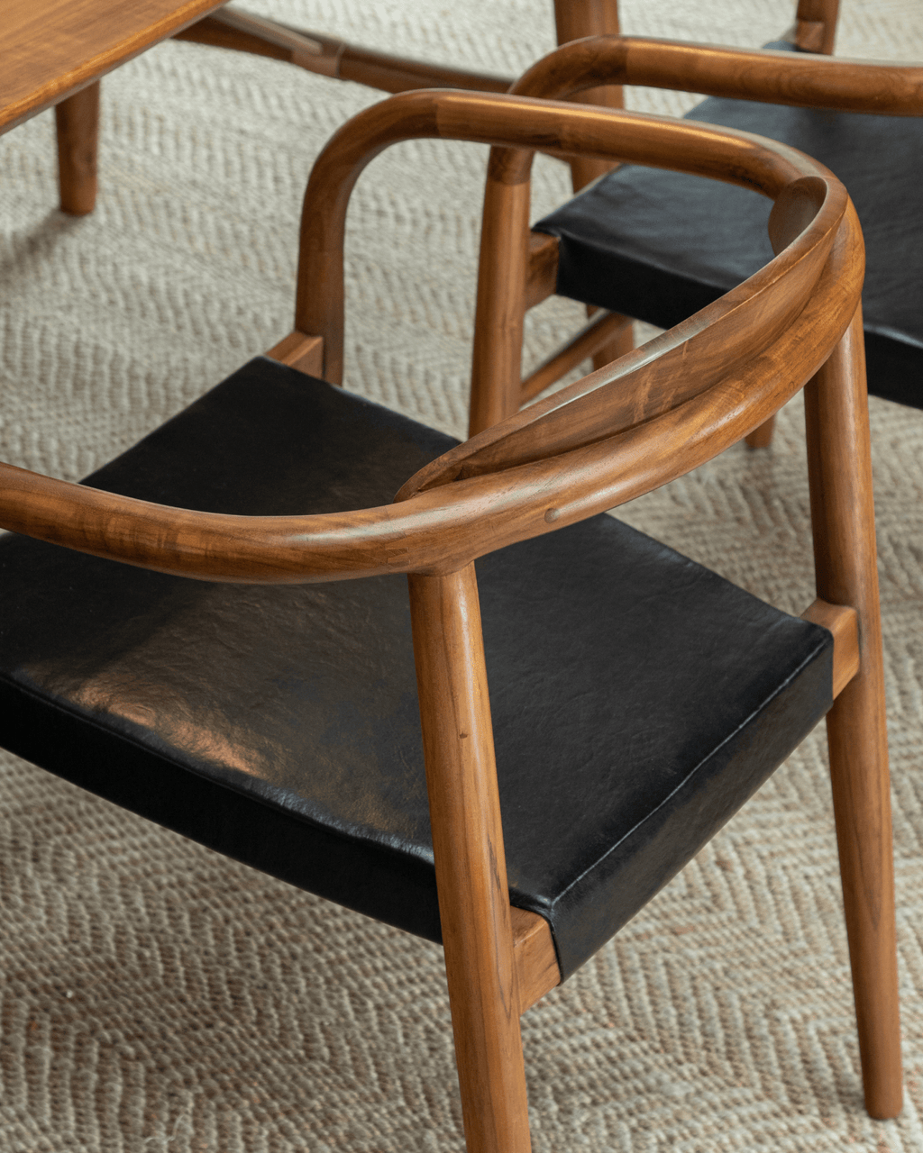 Fauteuil en cuir Crescent